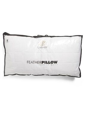 LLOYDS-Cotton Covered Feather Filled Quilted Pillow